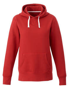 Muskoka Trail L00661 - Cedar Point Ladies Cotton Blend Fleece Pullover Hoodie Red