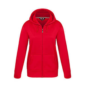 CX2 L00668 - Cypress Creek Ladies Polyester Full Zip Hoodie Red