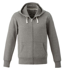 Muskoka Trail L00670 - Lakeview Men's Cotton Blend Fleece Full Zip Hoodie Grey