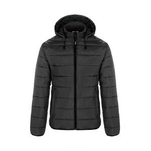 CX2 L00981 - Glacial Ladies Puffy Jacket With Detachable Hood Black