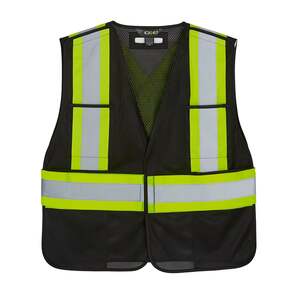 CX2 L01180 - Patrol One Size High Vis Safety Vest Black