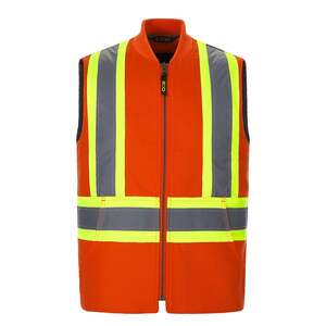 CX2 HiVis L01295 - Titan Hivis Vest With Sherpa Lining Orange