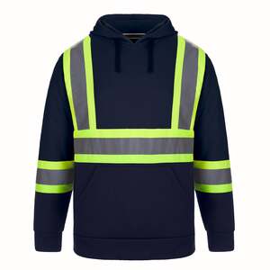 CX2 HiVis L01375 - Long Haul Hivis Polyester Pullover Hoodie Navy