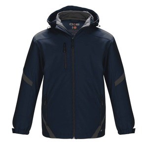 CX2 L3200Y - Typhoon Youth Colour Contrast Insulated Softshell Jacket Navy/Gunmetal