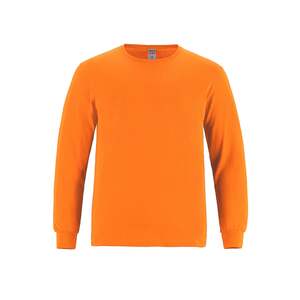 CSW 24/7 S05615 - Breeze Men's Long Sleeve Crew Neck Tee  Orange