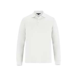 CX2 S05737 - Birdie Men's Long Sleeve Pique Mesh Polo White