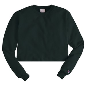 CHAMPION S690C - Girl's Powerblend Cropped Crew Dark Green