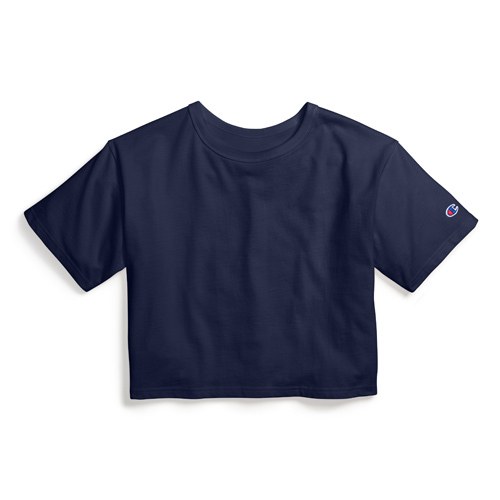 CHAMPION T435C - Girl's Cropped Cotton Tee