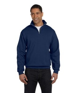 Jerzees 995M - Adult 8 oz. NuBlend® Quarter-Zip Cadet Collar Sweatshirt J Navy