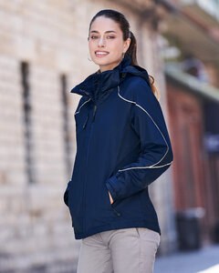 Ash City North End 78196 - ANGLE LADIES 3-in-1 JACKET WITH BONDED FLEECE LINER