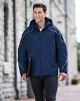Ash City North End 88196 - ANGLE MEN'S 3-in-1 JACKET WITH BONDED FLEECE LINER