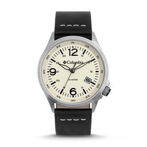 COLUMBIA TIMING CSC02-015 - Canyon Ridge Watch: Chalk Dial/Black Leather