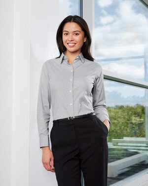 Devon & Jones DG537W - Crownlux Performance® Ladies Microstripe Shirt